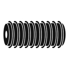 Electric spring coil icon. Simple illustration of electric spring coil vector icon for web design isolated on white background