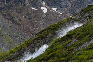 Gischt vom Wasserfall