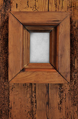 Rustic wood frame with empty space ready for your design