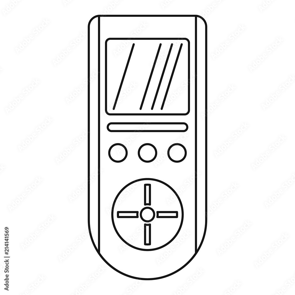 Poster digital remote control conditioner icon. outline digital remote control conditioner vector icon for 