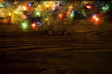 Obraz na płótnie Canvas Christmas light background