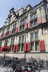 Fototapeta na wymiar Townhall of Delft a traditional dutch building