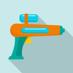 Watergun icon. Flat illustration of watergun vector icon for web design