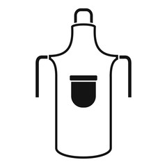 Garden apron icon. Simple illustration of garden apron vector icon for web design isolated on white background
