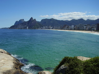 One of the many beautiful beaches in Rio de Janeiro Brasil