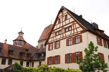 Fototapeta na wymiar Beautiful view of the historic town of Rothenburg ob der Tauber, Franconia, Bavaria, Germany