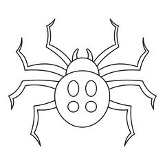 Garden spider icon. Outline garden spider vector icon for web design isolated on white background