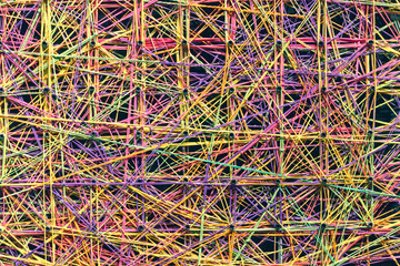 Abstract Colorful Linked Strings
