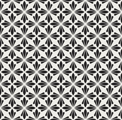 Fototapeta premium Vector Shell Art Deco Style Seamless Pattern. Abstract Ornament Background.