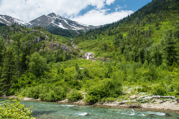 Fototapeta na wymiar Rocky Mountains - Glacier National Park