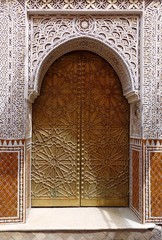 Porte à la décoration orientale