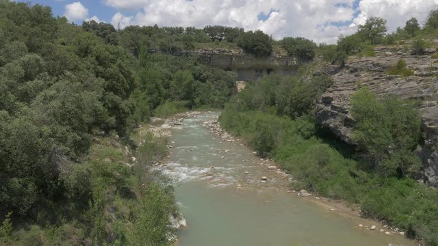 River At Barranco De Ramillar, Pyrenees, Spain - native Version