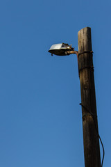 Fototapeta premium a closeup to street light at sunny day