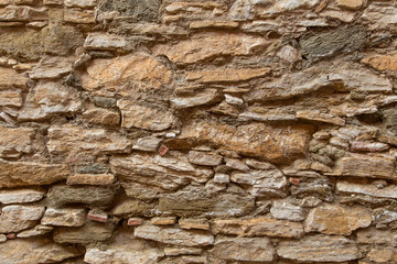 Dry stone wall texture background