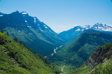 Fototapeta na wymiar Mountain scene -- Glacier National Park