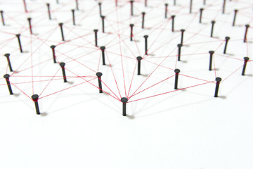 Linking entities, social media, Communications Network, The connection between the two networks....