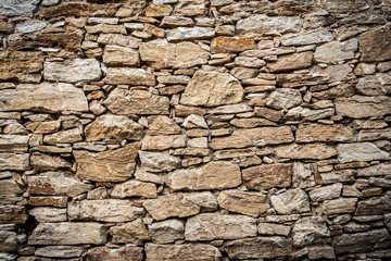 Dry stone wall texture background