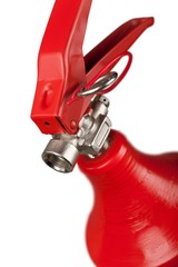 Naklejka premium Closeup of a Fire Extinguisher