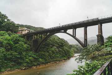 Fototapeta premium Bridge at houtong cat village