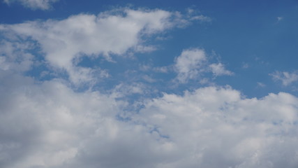 Fototapeta na wymiar Cielo azul con nubes