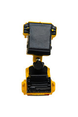 Fototapeta premium Car toy diecast on the white background , Top viwe