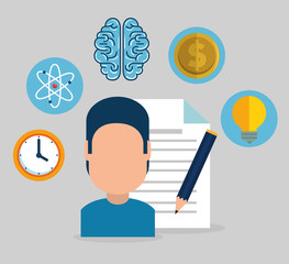 education learning set icons vector illustration design