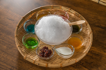 アジアのかき氷　Shaved ice that Asian fruit
