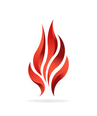 Fire Flame Fuel. Logo vector design