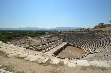 Aphrodisias ancient greek city tyrkey caria ruins amphitheater