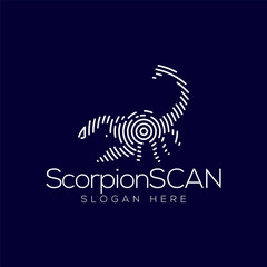 Scorpion Scan Technology Logo vector Element. Animal Technology Logo Template