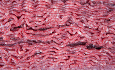 Fresh ground beef. Cooking cutlets and hamburgers.
