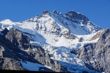 Fototapeta na wymiar Glacier and Jungfrau 
