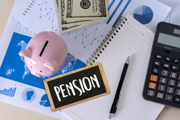 man think save Positive  pension Happiness money saving for Retirement financial