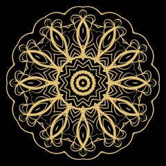 Vector Ornamental Seamless floral Pattern. Endless Texture. Geometric Ornament. For the interior design, printing, web and textile, fashion print.