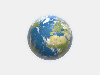world planet earth 3d-illustration. elements of this image furnished by NASA