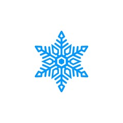 Obraz premium Unique blue snow logo.