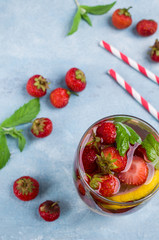 Cold transparent drink