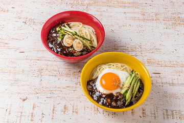 韓国ジャージャー麺　jajangmyeon Korean noodles