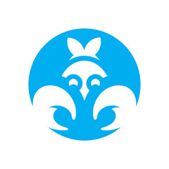 Lobster abstract sign