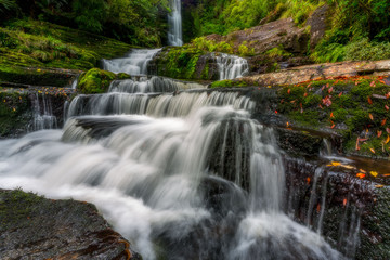 Fototapeta na wymiar Upper Mclean Falls, New Zealand