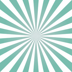 Sunlight retro faded background. Powder blue and white color burst background. Fantasy Vector