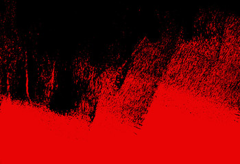 black and red hand painted brush grunge background texture - 214184333