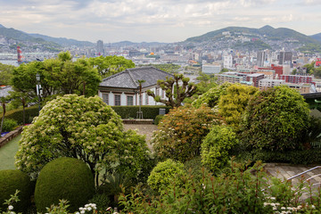 Nagasaki, Japan, Glover Garden. Glover garden is a Park founded by Scottish entrepreneur Thomas Blake Glover in Nagasaki, Japan, now an open-air Museum.