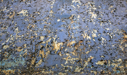 Iron texture background with cracked paint 