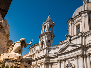 Gian Lorenzo Bernini, Piazza Navona, Fountain of the Four Rivers, the Rio della Plata in Rome
