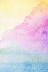 Wet painted watercolor gradient