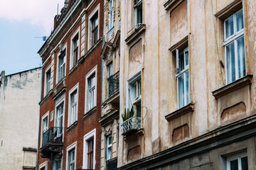 Fototapeta na wymiar Old town, Lviv, windows
