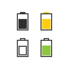 Battery energy icons