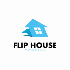 Flip House Logo Design For Real Estate Logo