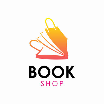 Book Shop Logo Vector Template